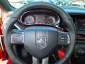 2013 Dodge Dart Black/Ruby Red Interior Steering Wheel Photo