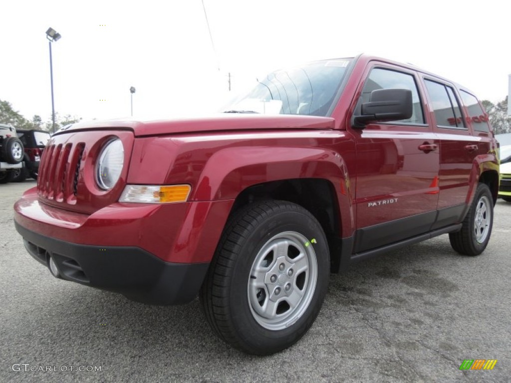 Deep Cherry Red Crystal Pearl 2013 Jeep Patriot Sport Exterior Photo #76426603