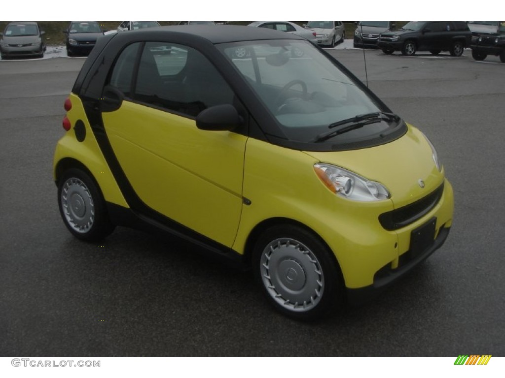 2010 fortwo pure coupe - Light Yellow / Grey photo #7