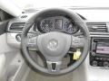 2013 Volkswagen Passat Moonrock Gray Interior Steering Wheel Photo