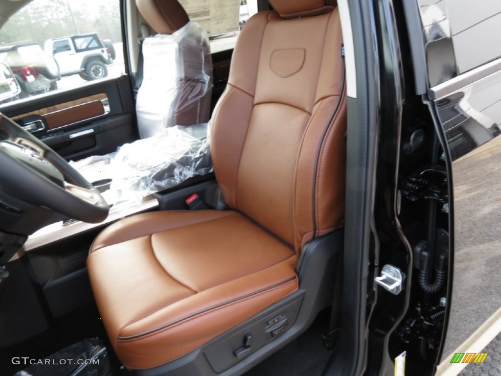 Longhorn Black/Cattle Tan Interior 2013 Ram 1500 Laramie Longhorn Crew Cab Photo #76428570