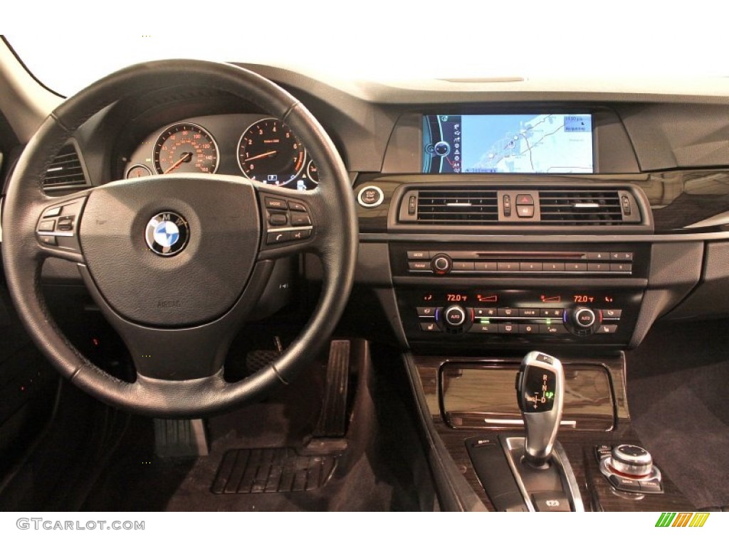 2011 BMW 5 Series 535i xDrive Sedan Black Dashboard Photo #76429276