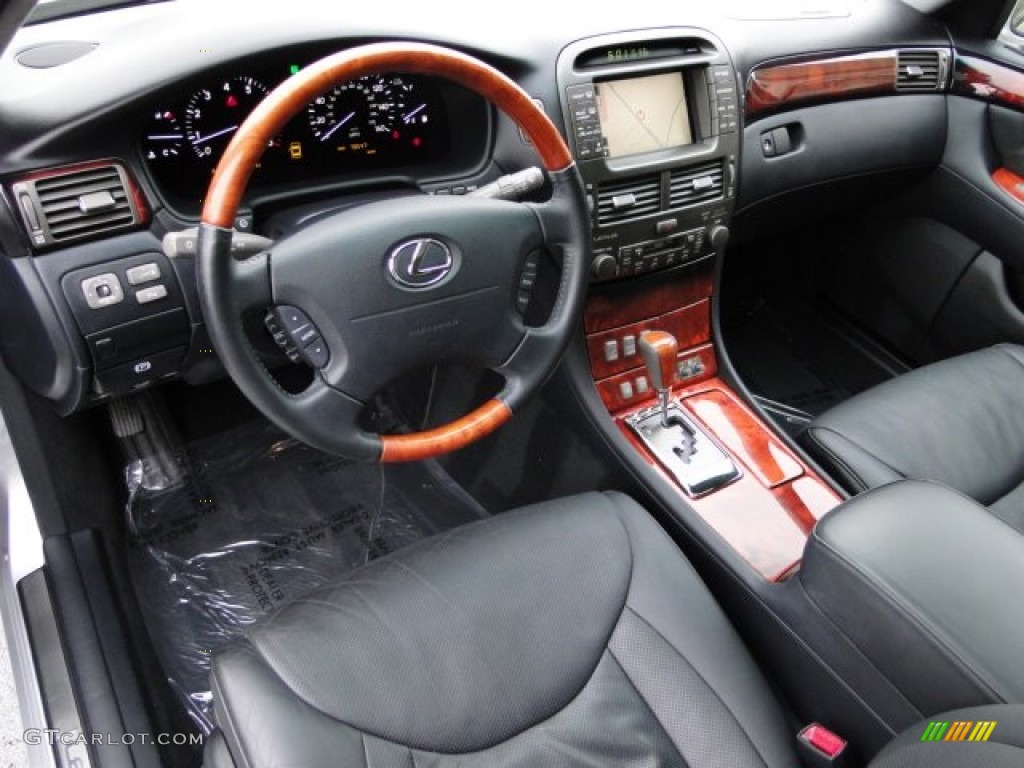 Black Interior 2004 Lexus LS 430 Photo #76430659