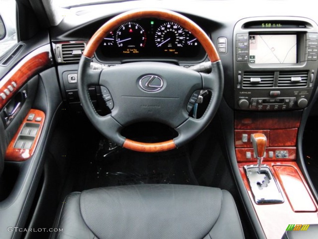 2004 Lexus LS 430 Black Dashboard Photo #76430667