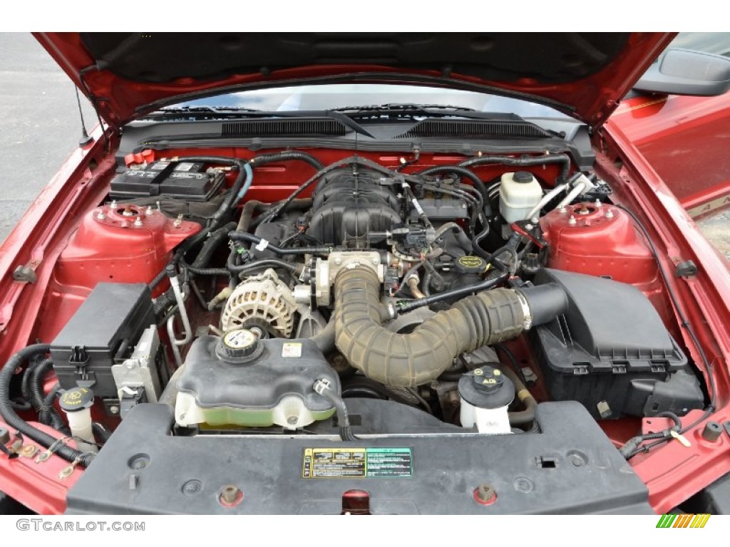 2006 Mustang V6 Premium Coupe - Redfire Metallic / Light Parchment photo #26