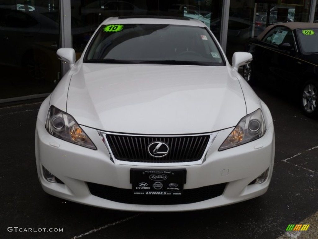 2010 IS 250 AWD - Starfire White Pearl / Black photo #1