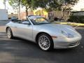 2000 Arctic Silver Metallic Porsche 911 Carrera 4 Cabriolet  photo #2