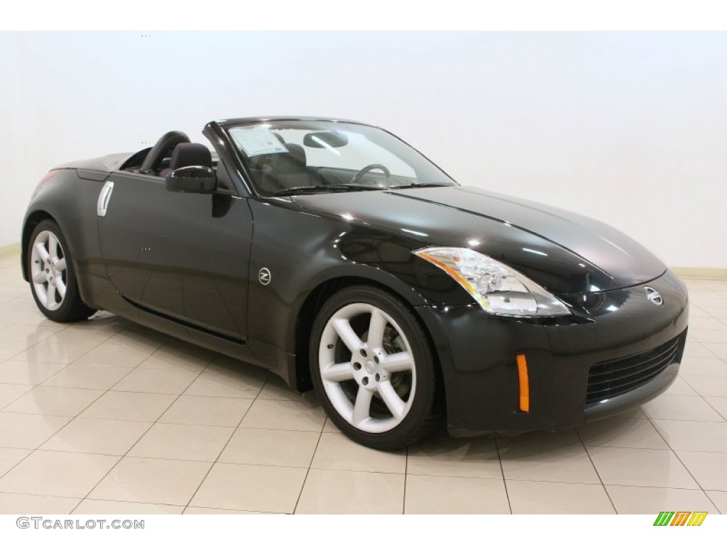 2005 350Z Roadster - Super Black / Charcoal photo #1