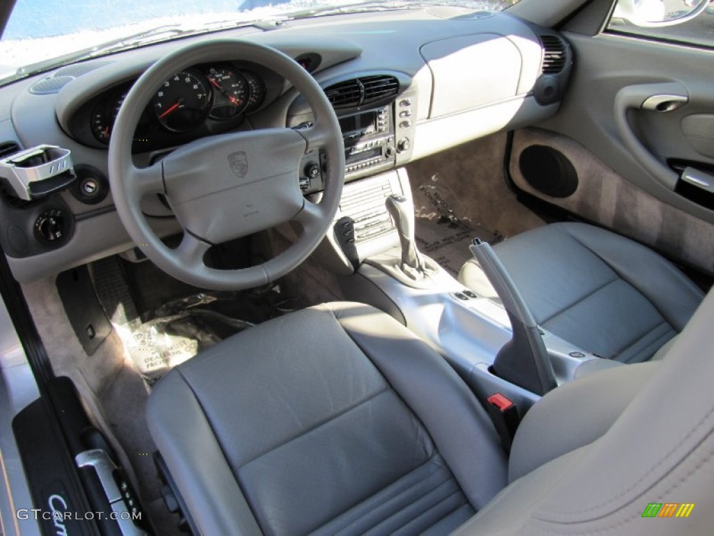 Graphite Grey Interior 2000 Porsche 911 Carrera 4 Cabriolet Photo #76431876