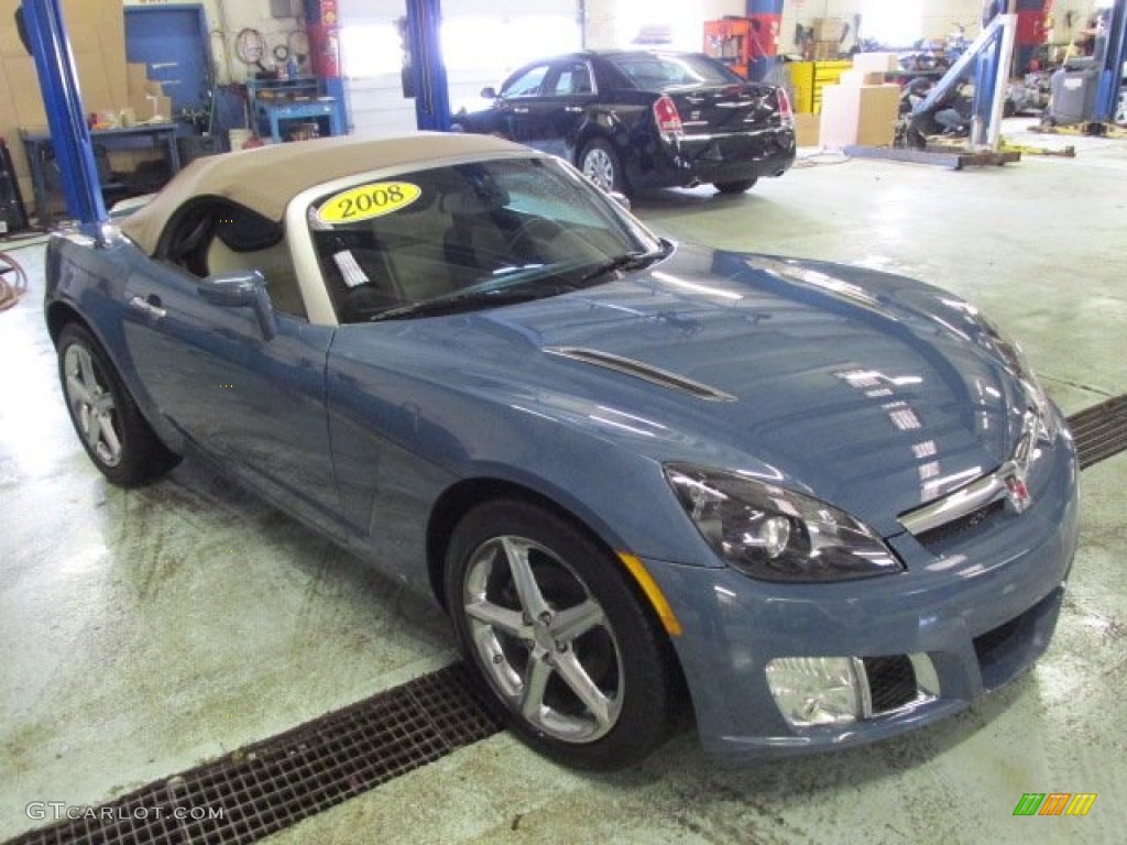 2008 Sky Red Line Roadster - Bluestone / Tan photo #19