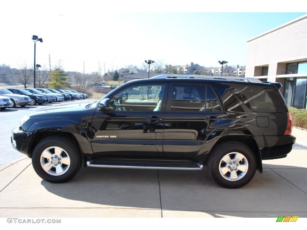2004 4Runner Limited 4x4 - Black / Taupe photo #2