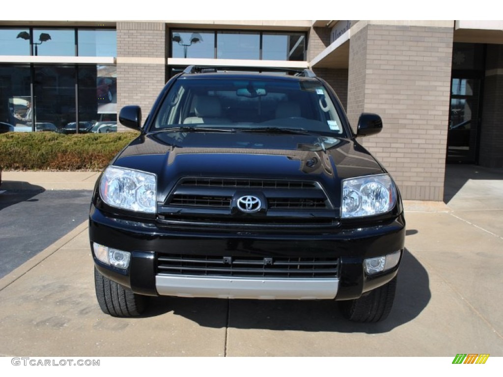 2004 4Runner Limited 4x4 - Black / Taupe photo #4