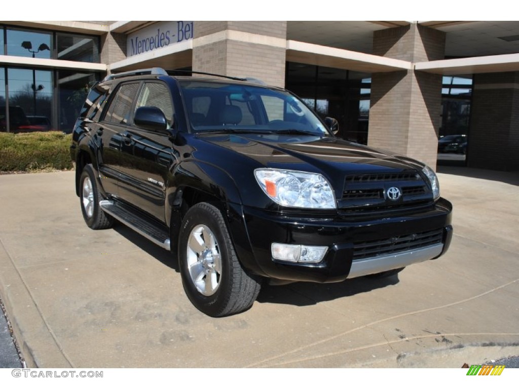 2004 4Runner Limited 4x4 - Black / Taupe photo #5