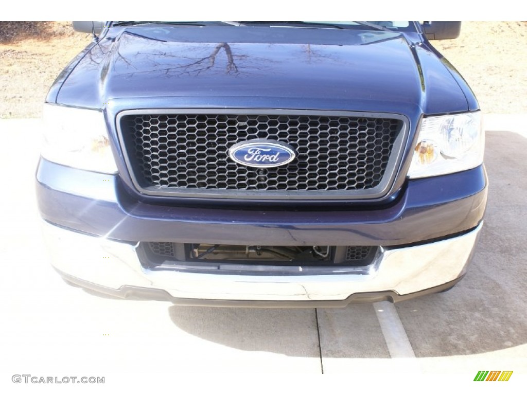 2005 F150 XLT SuperCrew - True Blue Metallic / Medium Flint/Dark Flint Grey photo #3