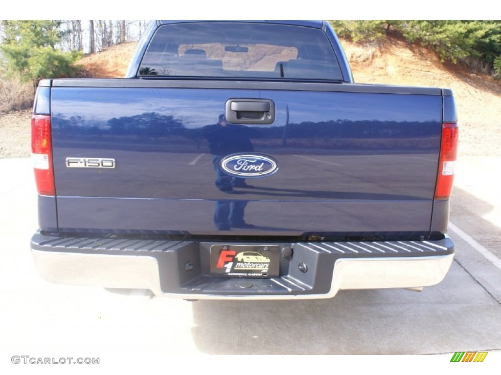 2005 F150 XLT SuperCrew - True Blue Metallic / Medium Flint/Dark Flint Grey photo #5