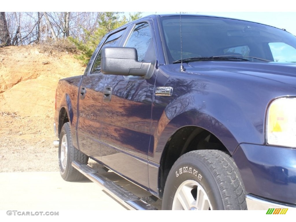 2005 F150 XLT SuperCrew - True Blue Metallic / Medium Flint/Dark Flint Grey photo #9