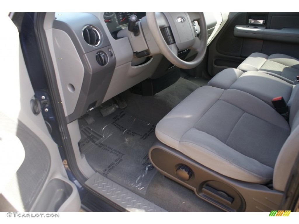 2005 F150 XLT SuperCrew - True Blue Metallic / Medium Flint/Dark Flint Grey photo #17