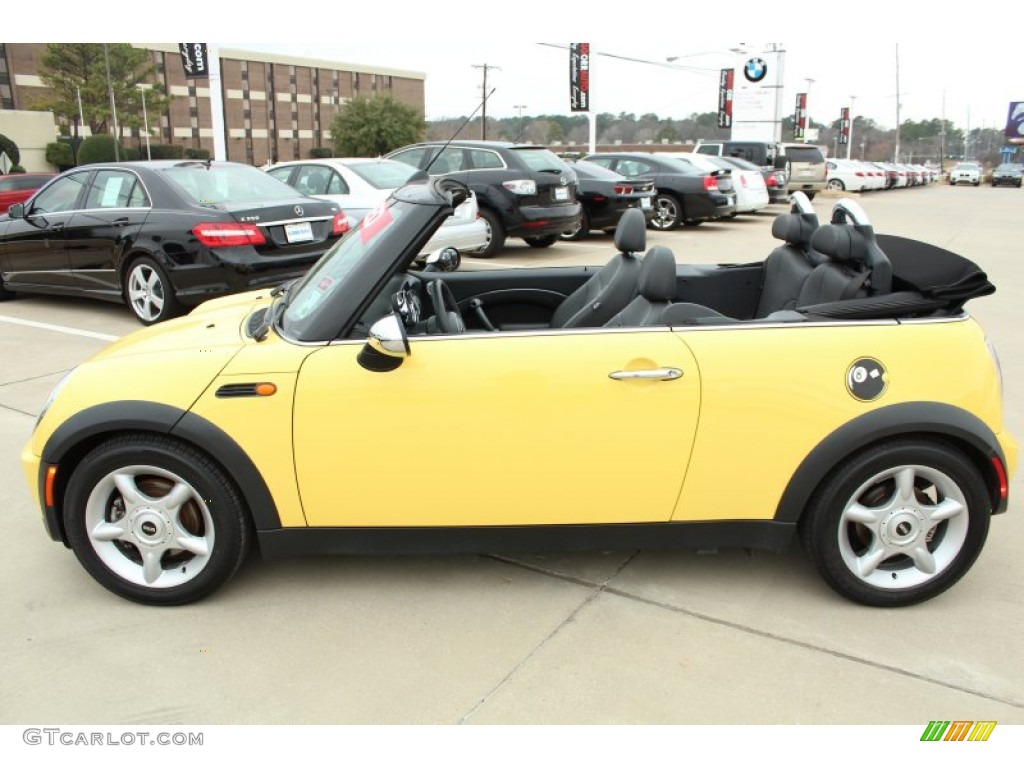 2005 Cooper Convertible - Liquid Yellow / Panther Black photo #8