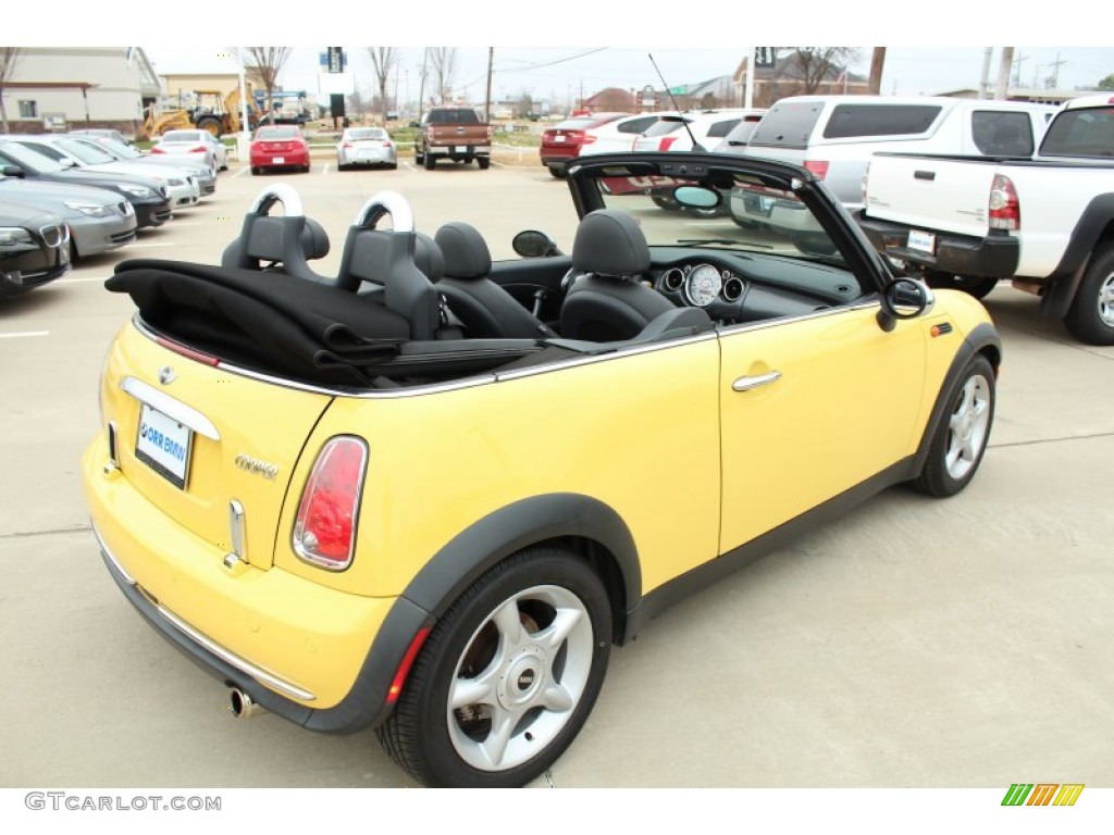 2005 Cooper Convertible - Liquid Yellow / Panther Black photo #9