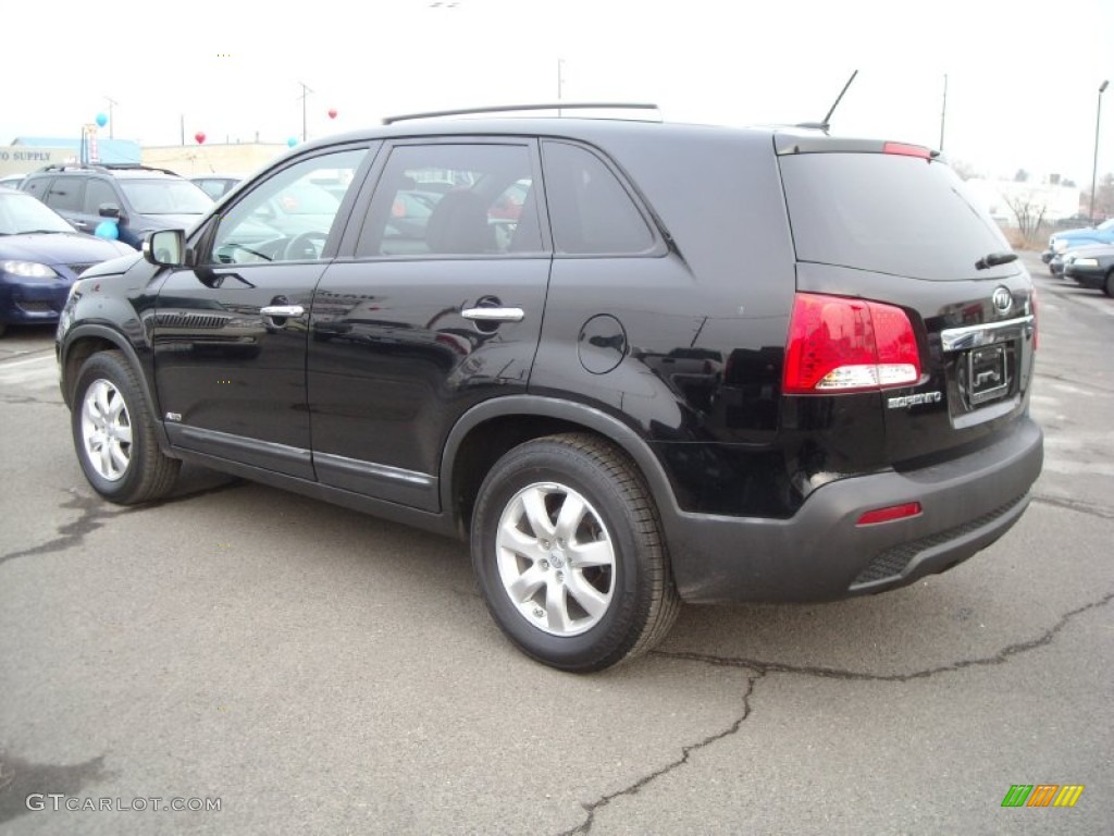 Ebony Black 2012 Kia Sorento LX V6 AWD Exterior Photo #76438159