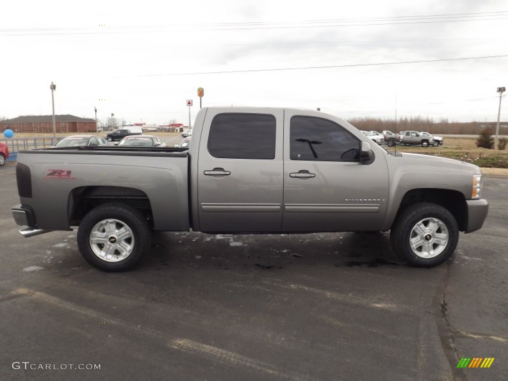 2009 Silverado 1500 LT Z71 Crew Cab 4x4 - Graystone Metallic / Ebony photo #4