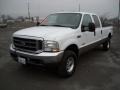 2003 Oxford White Ford F350 Super Duty Lariat Crew Cab 4x4  photo #1
