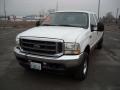 2003 Oxford White Ford F350 Super Duty Lariat Crew Cab 4x4  photo #2