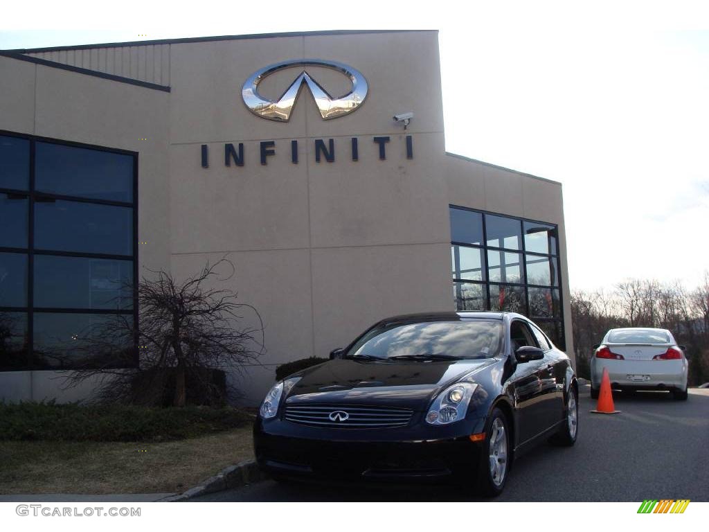 2006 G 35 Coupe - Black Obsidian / Wheat photo #1