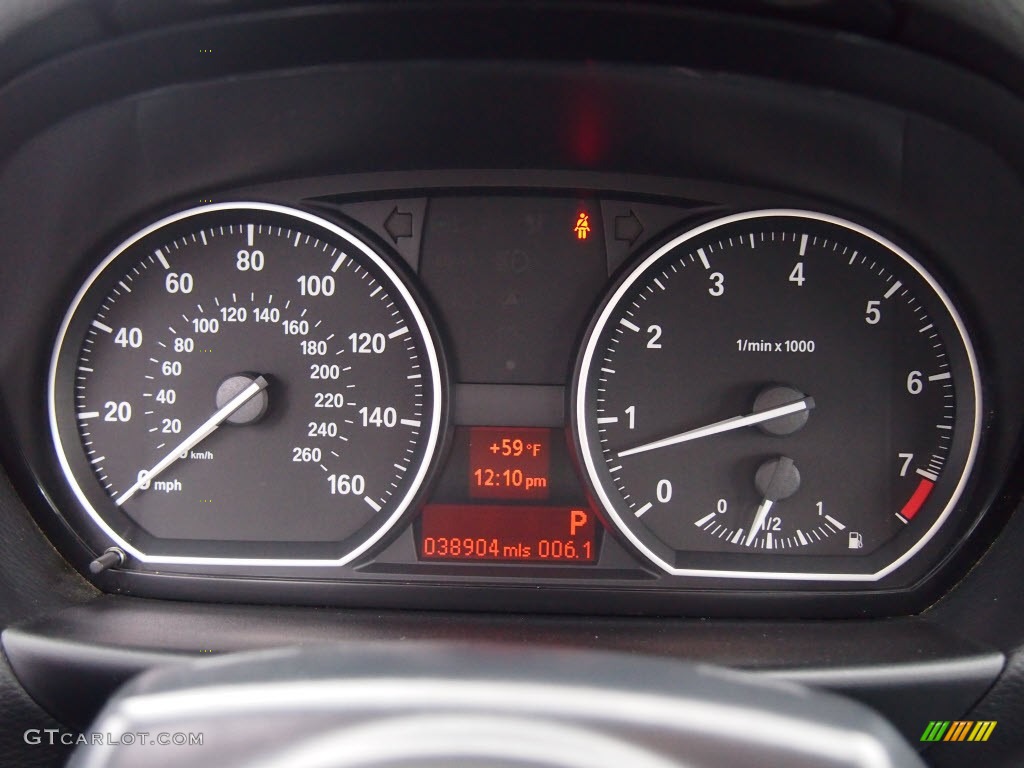 2009 BMW 1 Series 128i Convertible Gauges Photo #76441147