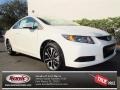 2013 Taffeta White Honda Civic EX Coupe  photo #1