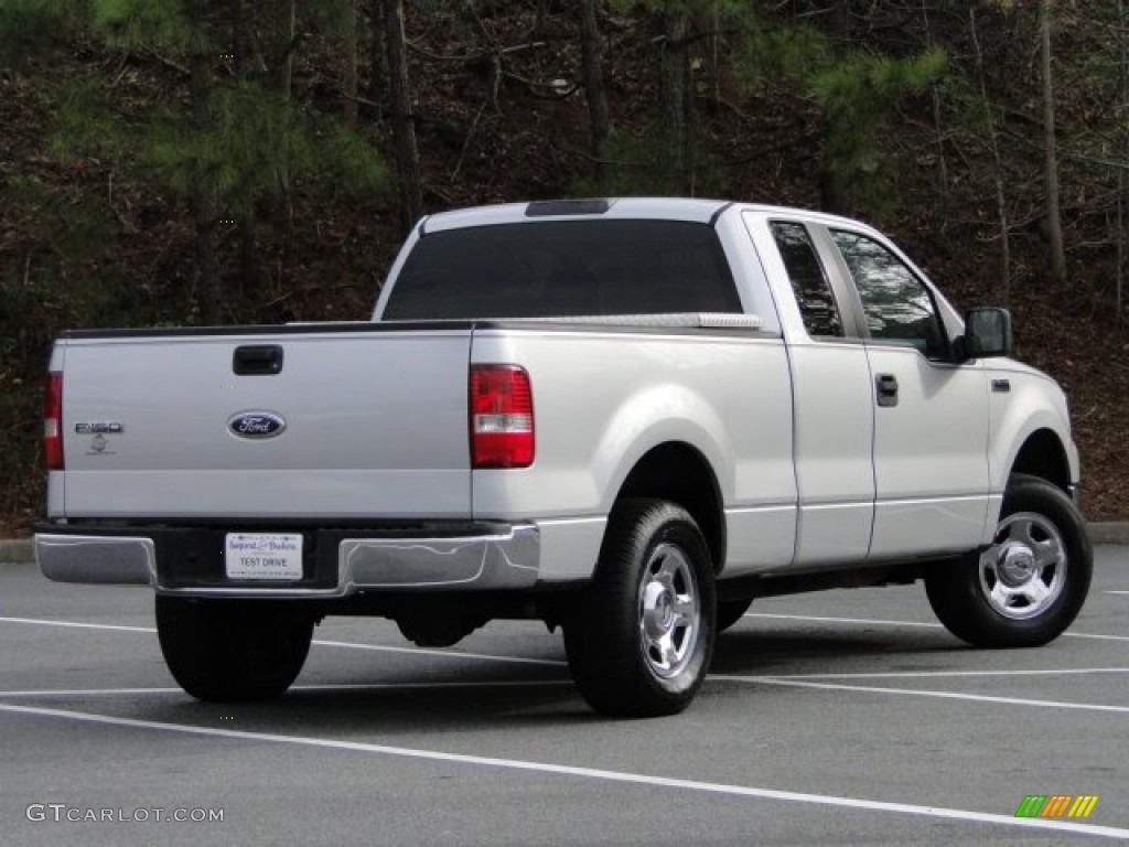 2005 F150 STX SuperCab - Silver Metallic / Medium Flint Grey photo #2