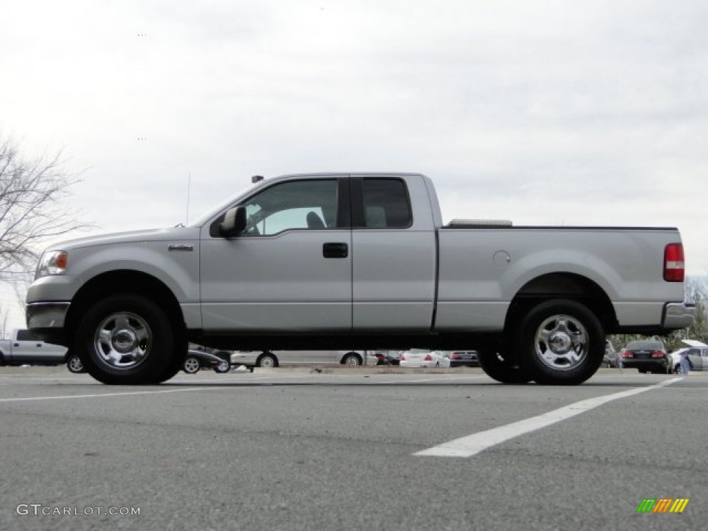 2005 F150 STX SuperCab - Silver Metallic / Medium Flint Grey photo #10