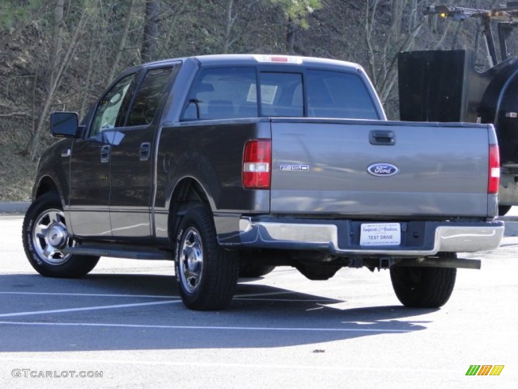 2004 F150 XLT SuperCrew - Dark Shadow Grey Metallic / Medium/Dark Flint photo #3