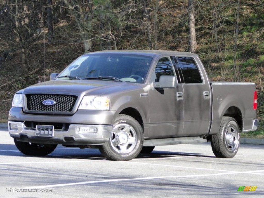 2004 F150 XLT SuperCrew - Dark Shadow Grey Metallic / Medium/Dark Flint photo #4