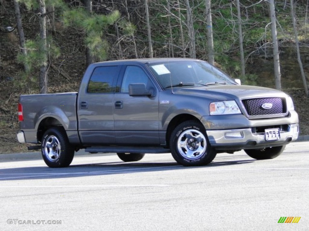 2004 F150 XLT SuperCrew - Dark Shadow Grey Metallic / Medium/Dark Flint photo #5