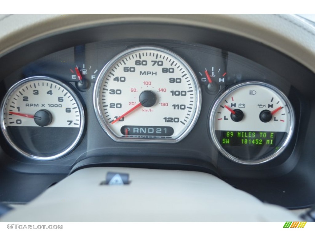 2004 F150 Lariat SuperCrew 4x4 - Oxford White / Tan photo #30