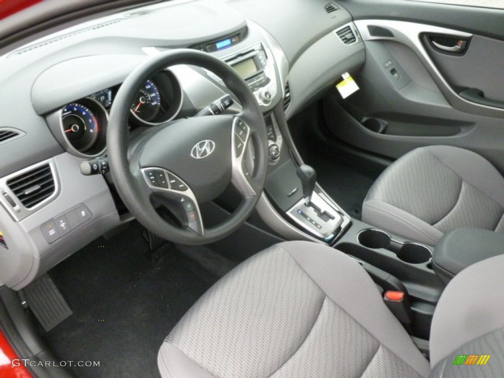 2013 Elantra Coupe GS - Red / Gray photo #15