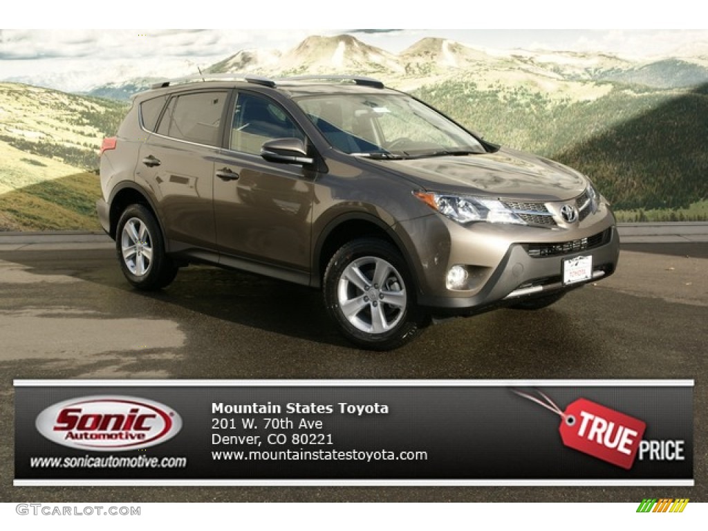 2013 RAV4 XLE AWD - Pyrite Mica / Black photo #1