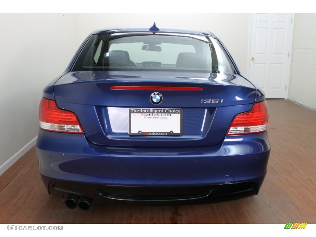 2010 1 Series 135i Coupe - Montego Blue Metallic / Black photo #7