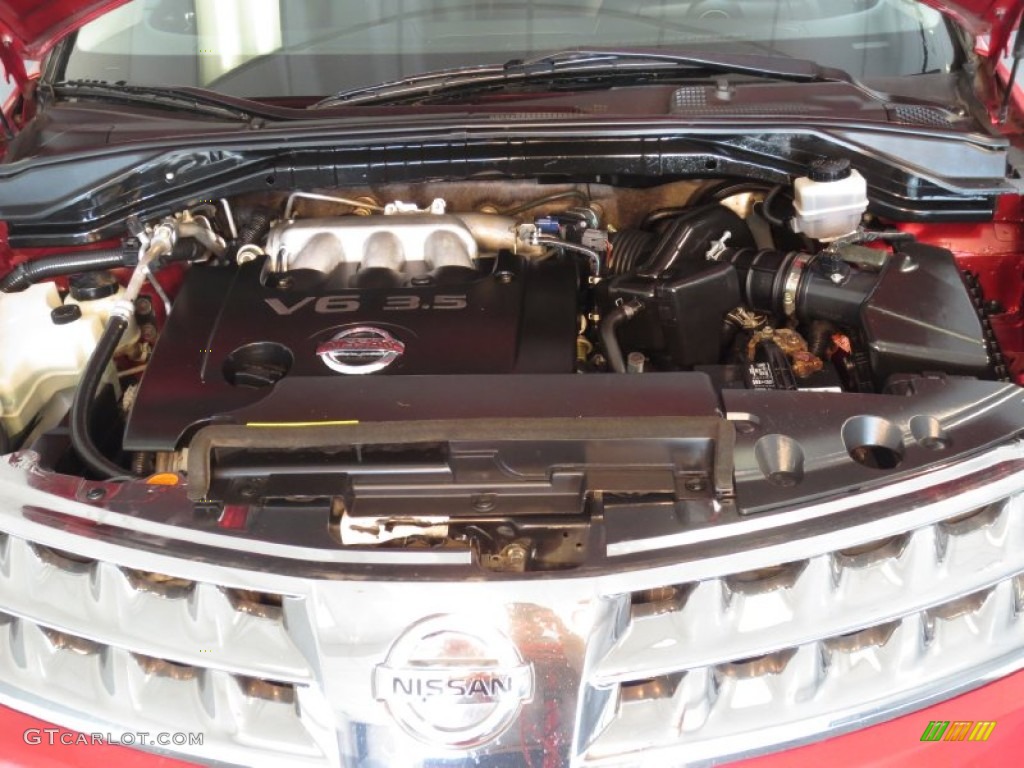 2006 Murano SL - Sunset Red Pearl Metallic / Cafe Latte photo #35