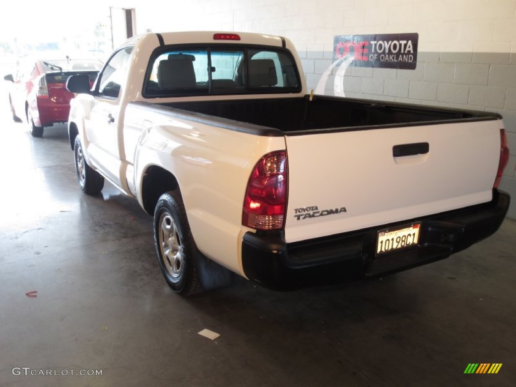 2012 Tacoma Regular Cab - Super White / Graphite photo #3