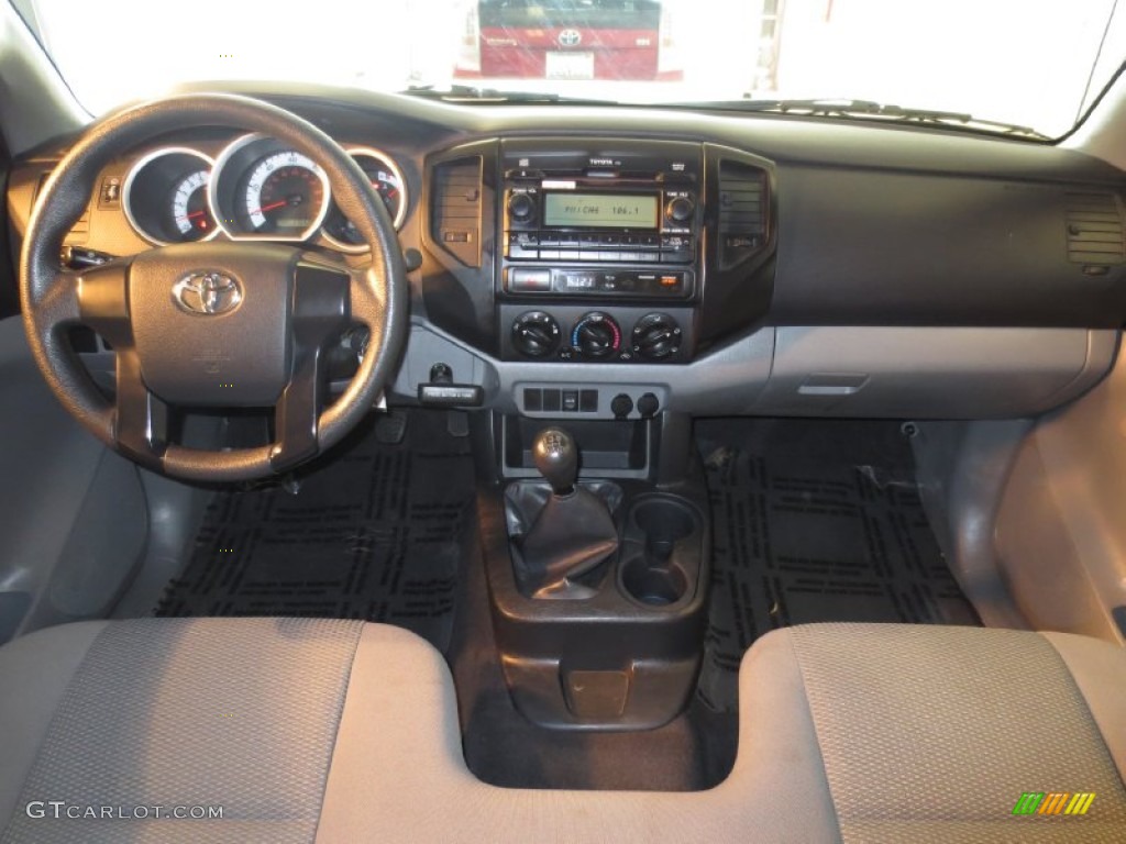 2012 Tacoma Regular Cab - Super White / Graphite photo #18