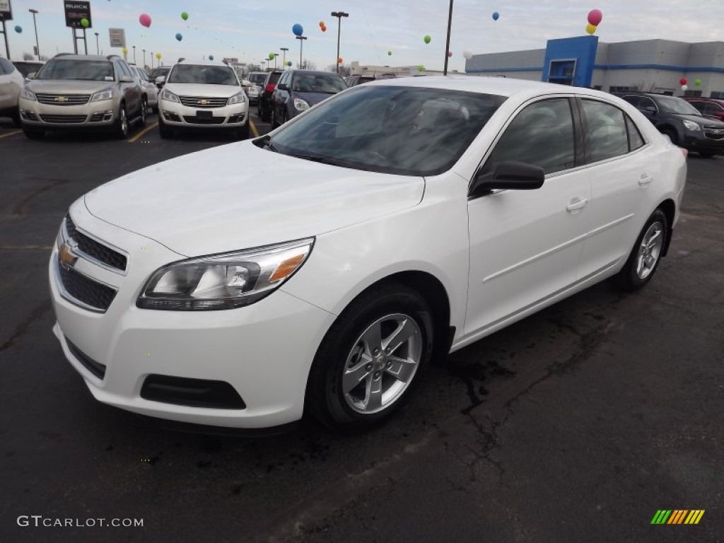 2013 Malibu LS - Summit White / Jet Black/Titanium photo #1