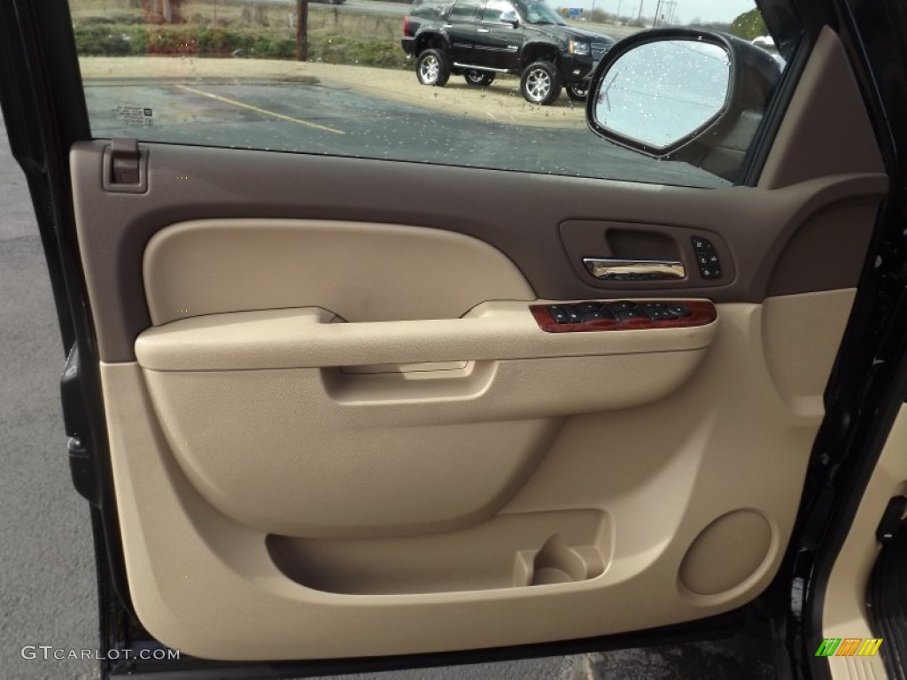2013 Chevrolet Silverado 2500HD LTZ Crew Cab 4x4 Light Cashmere/Dark Cashmere Door Panel Photo #76451819