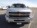 2013 Silver Ice Metallic Chevrolet Silverado 3500HD LT Crew Cab 4x4 Dually  photo #2