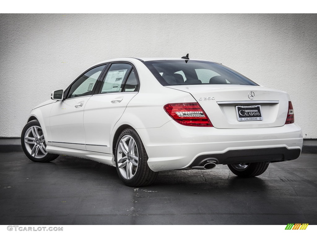 2013 C 250 Sport - Polar White / Black photo #2