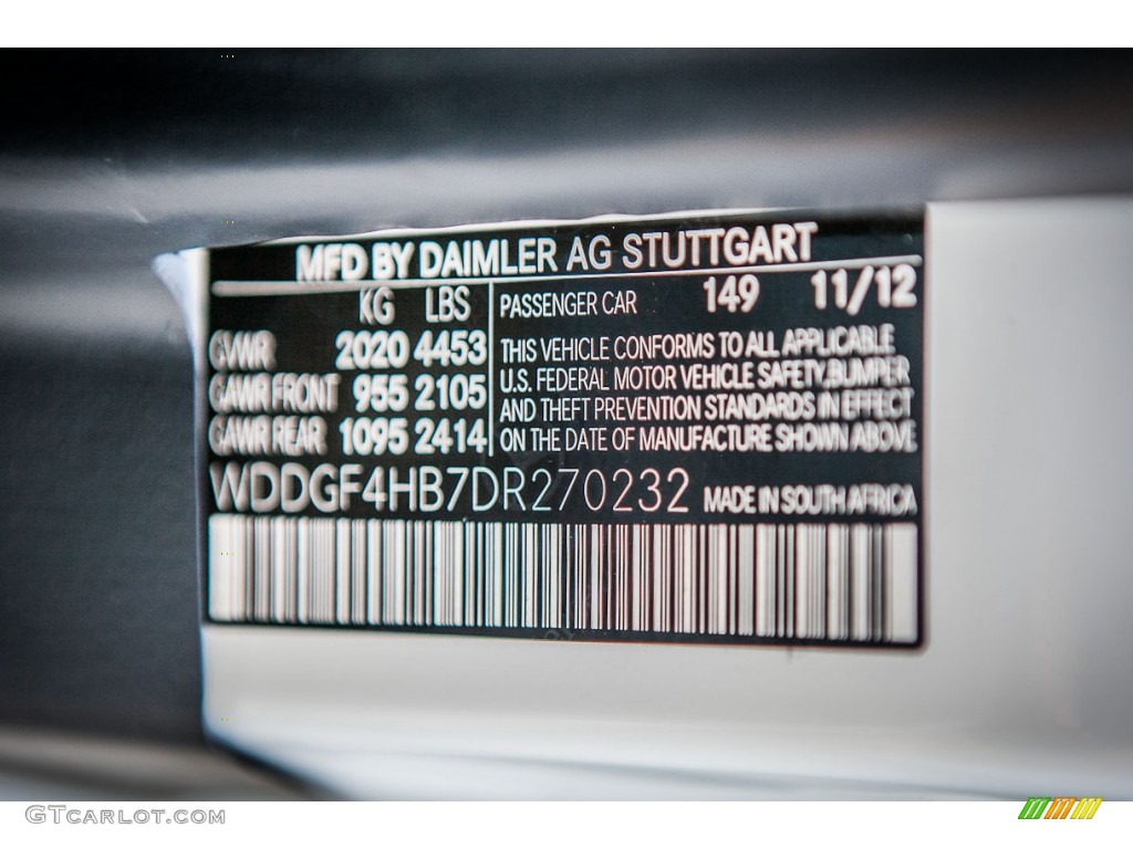 2013 C 250 Sport - Polar White / Black photo #7