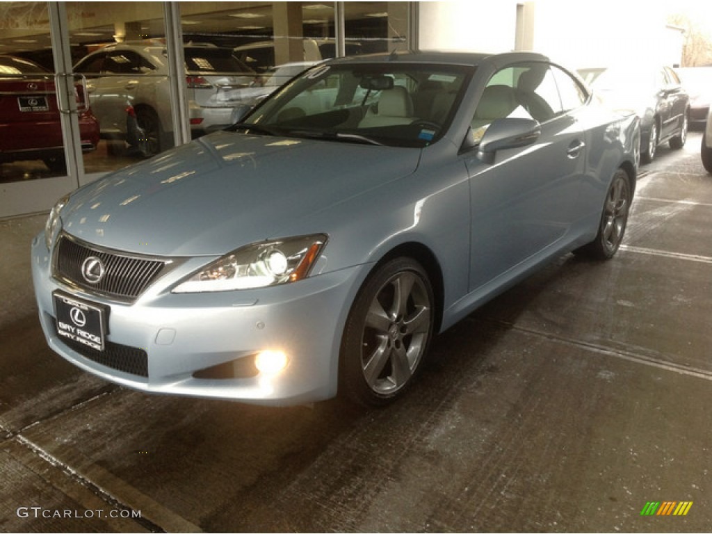 2010 IS 250C Convertible - Cerulean Blue Metallic / Alabaster photo #7