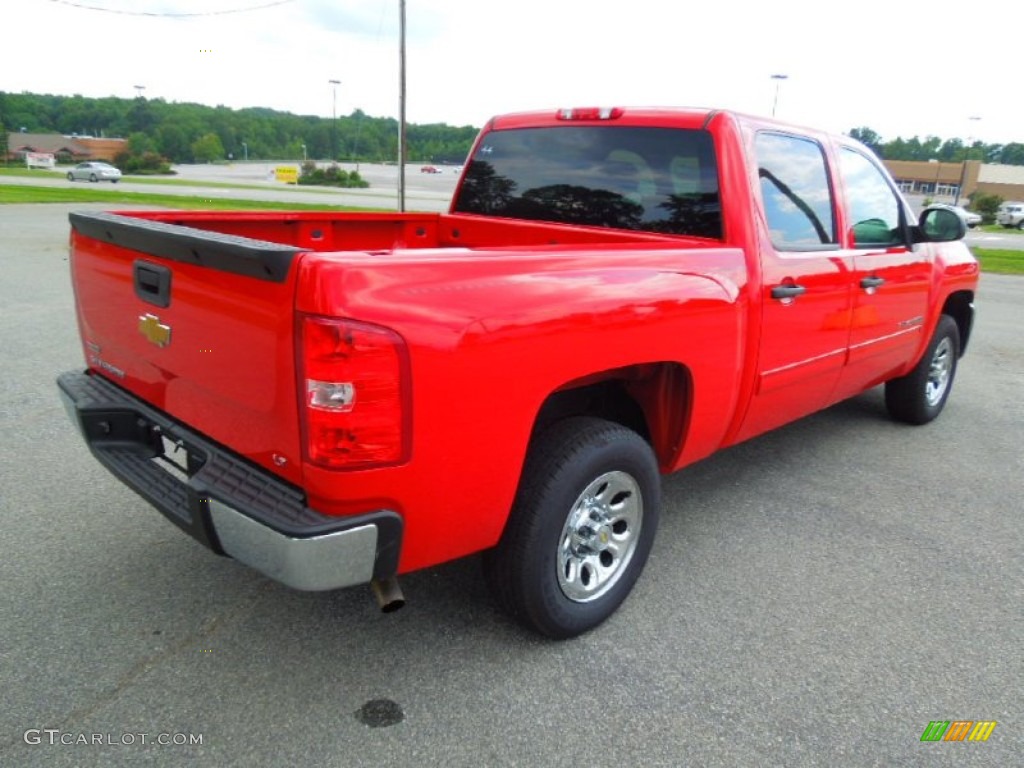 2012 Silverado 1500 LT Crew Cab - Victory Red / Light Titanium/Dark Titanium photo #6