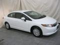 2012 Taffeta White Honda Civic HF Sedan  photo #8